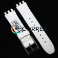 Каучуковий ремінець для годинника Swatch Mister Chrono білий RKS-004 - 1